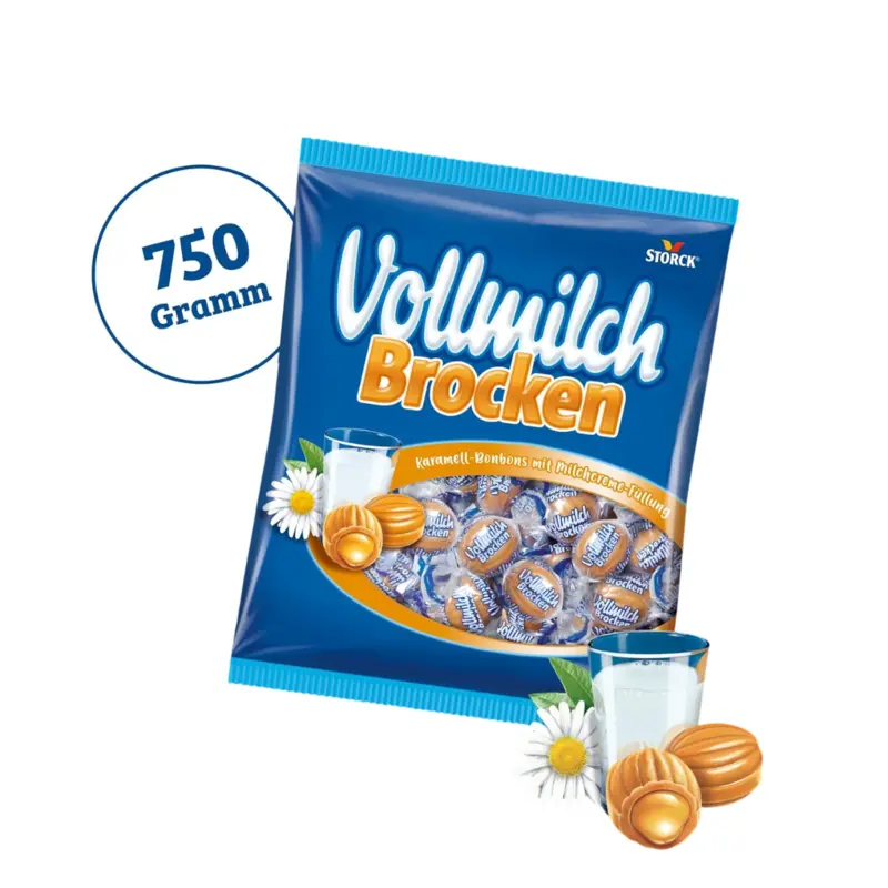 Flødekarameller Vollmilch Brocken, Storck 750G