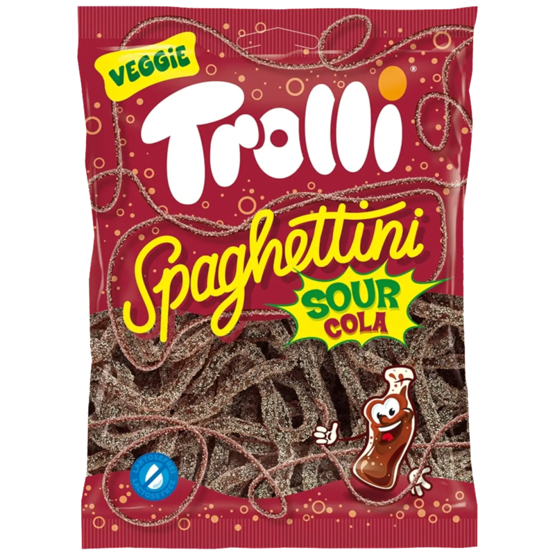 Spaghetti Sour Cola, Trolli, 100 gr. VEGAN