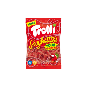 Spaghetti Sour Strawberry, Trolli 100 gr