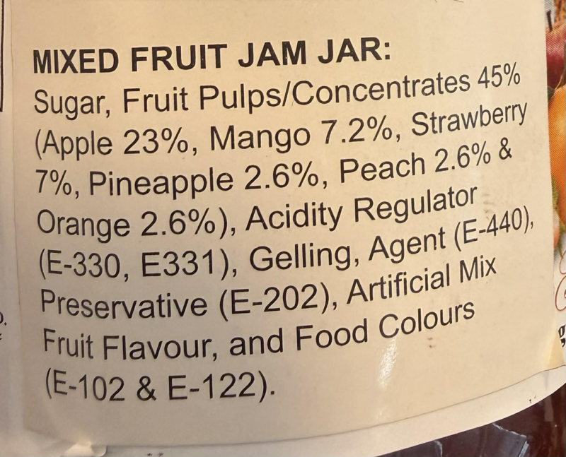 MIXED FRUIT JAM SHEZAN 370GM