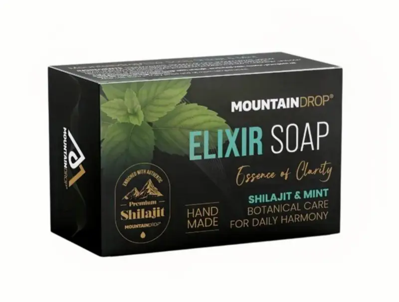 Shilajit and Mint Elixir Soap, Mountaindrop 100g