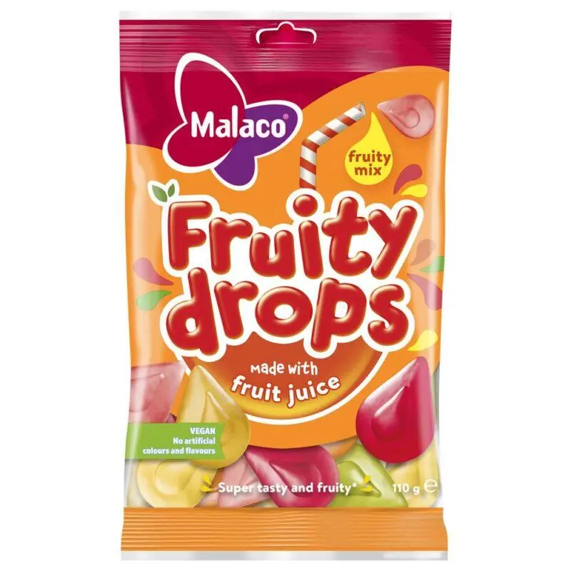 Fruity Drops - Fruity Mix, Malaco 110g