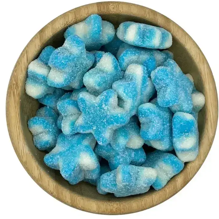 Fizzy Blue and White Stars, Sweetzone 1KG
