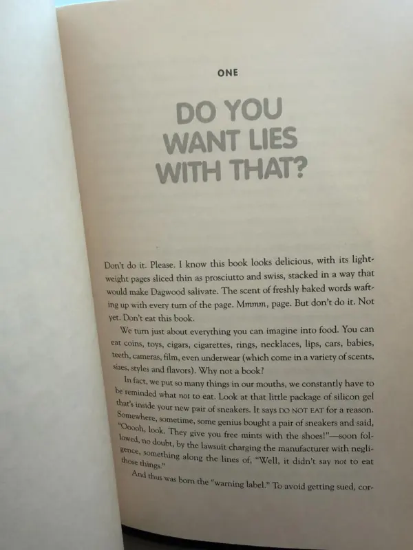 Don`t Eat This Book, Fast Food and The Supersizing of America