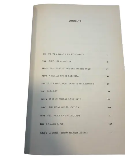 Don`t Eat This Book, Fast Food and The Supersizing of America