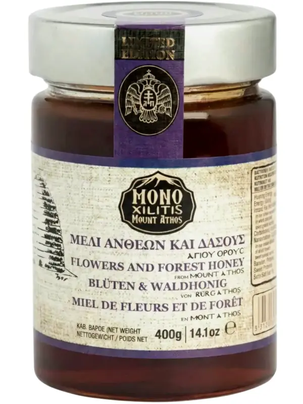 Blomster- og skovhonning fra Athos-bjerge, Monoxilitis 400g