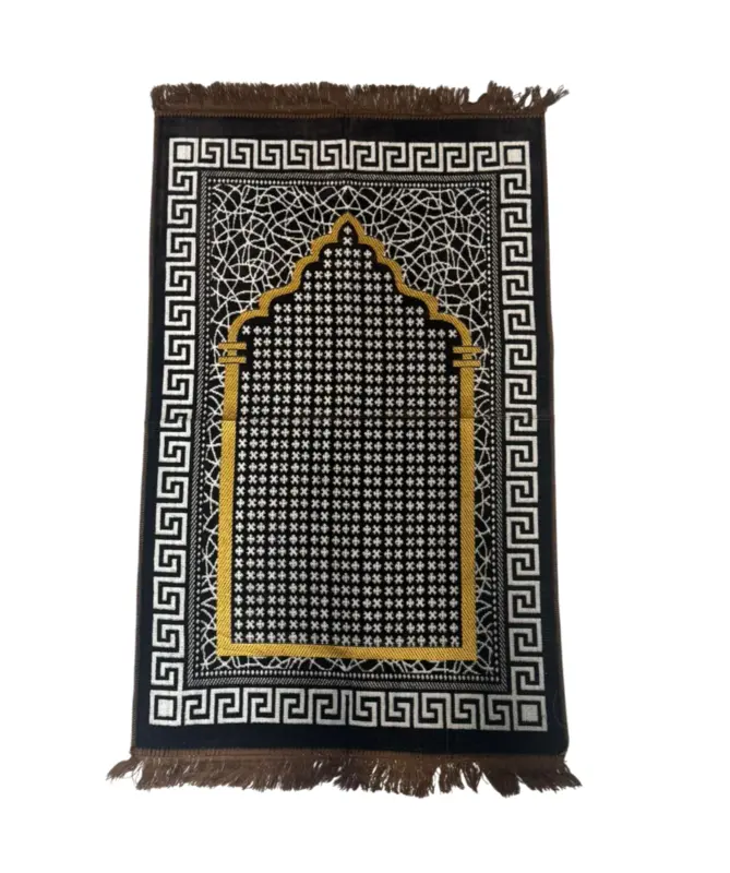 Mihrab Bedetæpper med Meander Kant Design