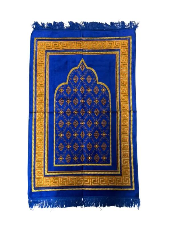 Mihrab Bedetæpper med Meander Kant Design (Simpel)