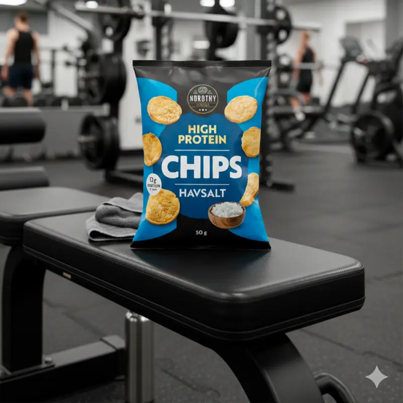 Havsalt Chips High Protein, Nordthy Denmark 50g
