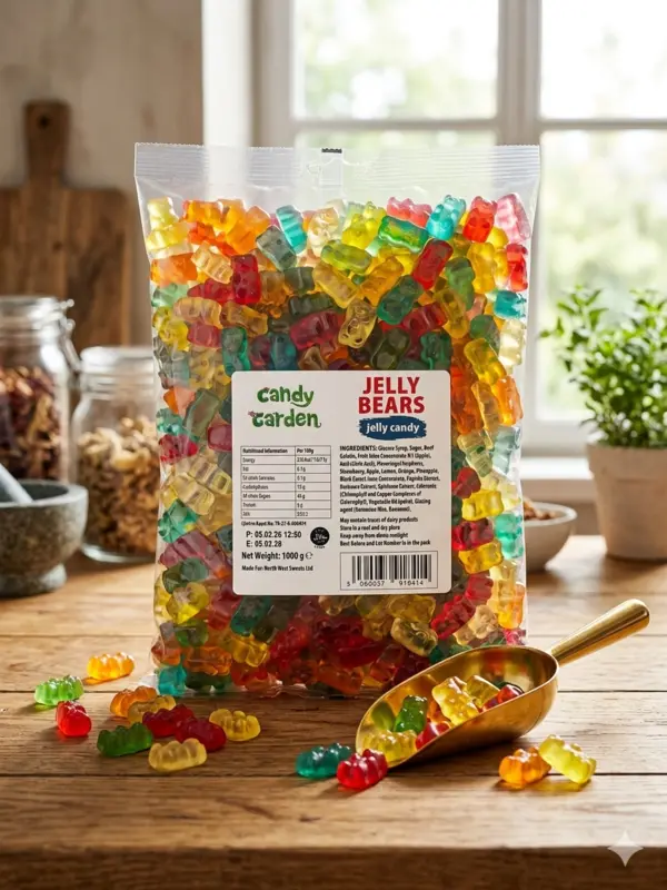 Jelly Bears Candy, Yummy Gummy, 1Kg