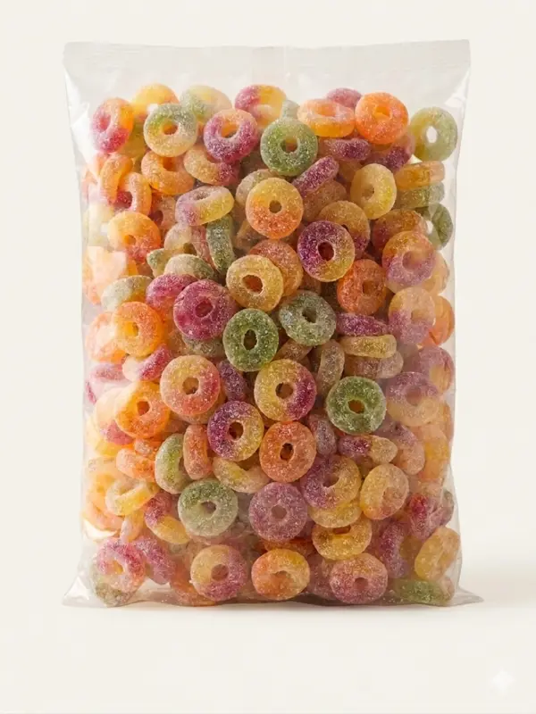 Fizzy Mix Rings, Yummy Gummy 1 Kg