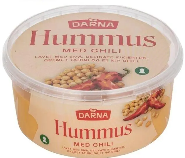 Hummus med Chili, Darna Foods 175 gr (Sendes ikke)