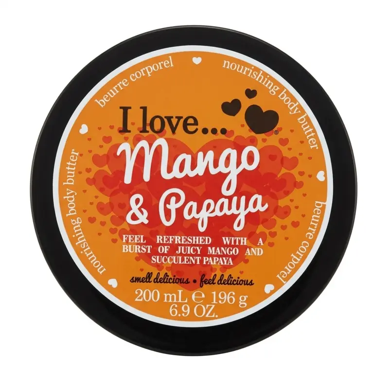 mango & papaya body butter, I love cosmetics 200g