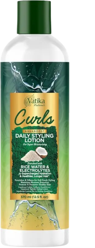 Stylinglotion Risvand og Elektrolytter, Vatika Naturals 370 ml