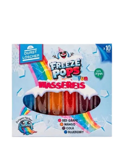Rød Vindrue, Mango, 
Cola, Blåbær