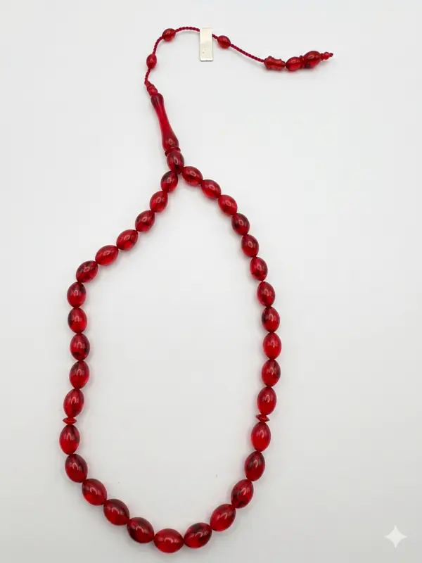 Plexi Glas Tasbeeh Med 33 perler (6 Farver)