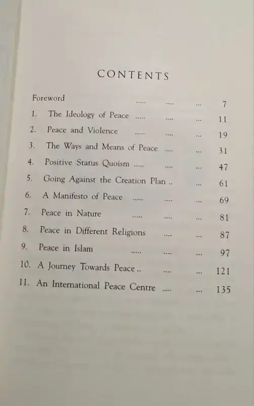 The Ideology Of Peace Towards A Culture Of Peace
