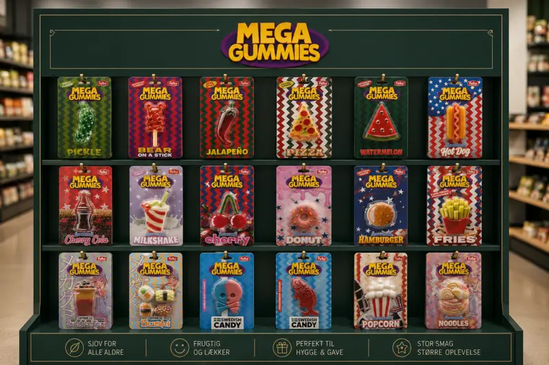 Mega Gummies 120g (findes i flere varianter)