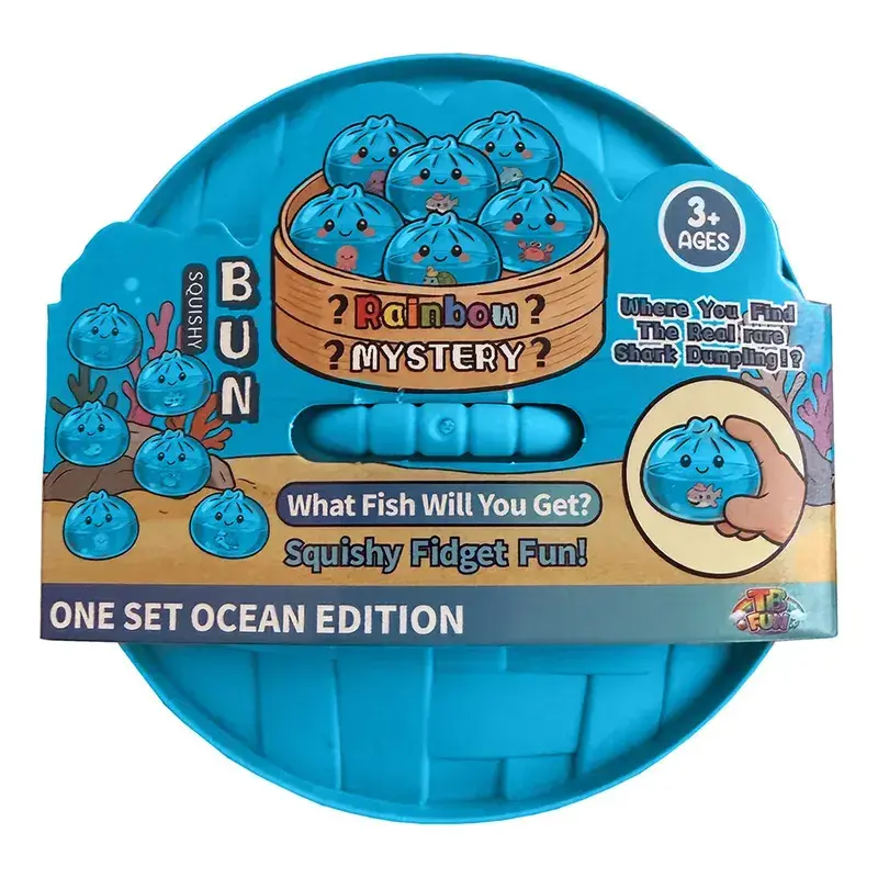 Squishy Bun, mystery box, Stor (Ocean Edition)