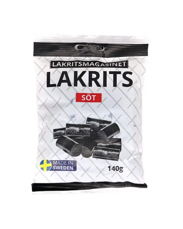 Lakrits sød, Lakritsmagasinet, 140g