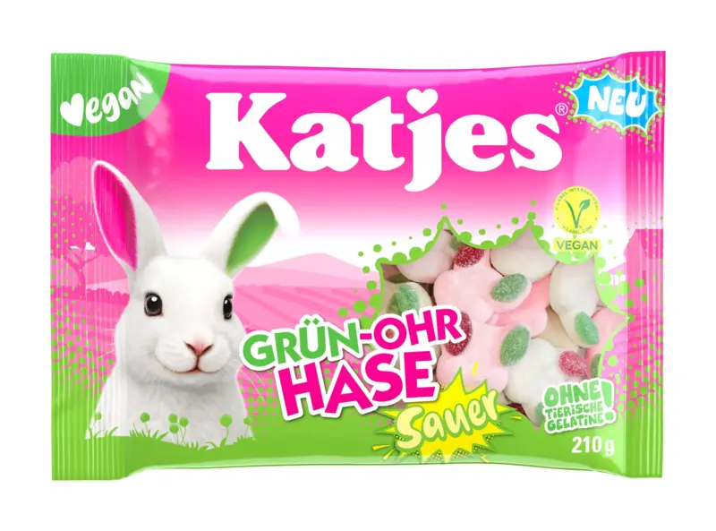 Grønne Kanin Øre Sour, Katjes 210 G