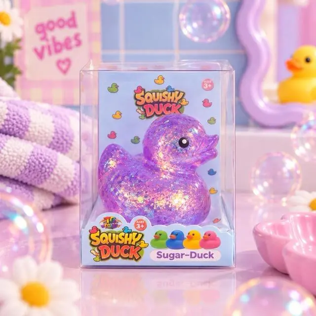 Glitter Squishy Duck - Squishy And