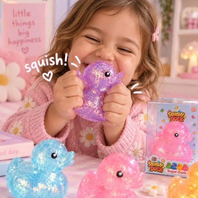 Glitter Squishy Duck - Squishy And