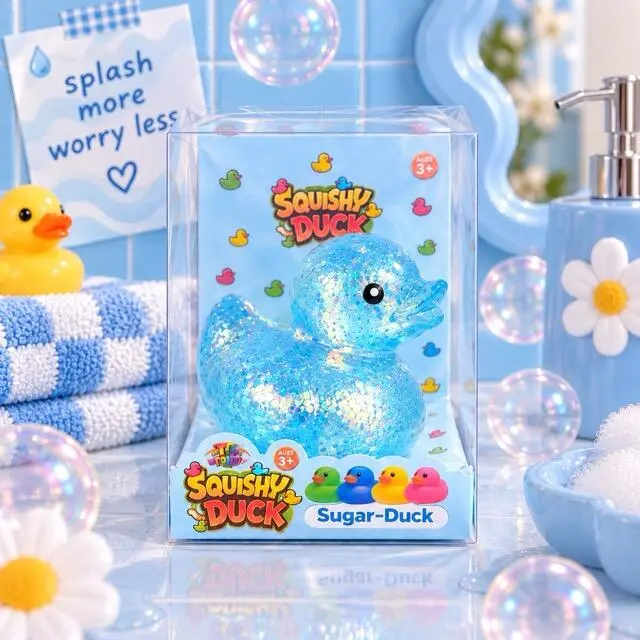 Glitter Squishy Duck - Squishy And