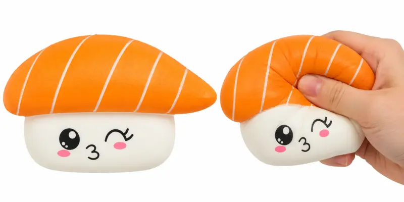 Salmon sushi squishy