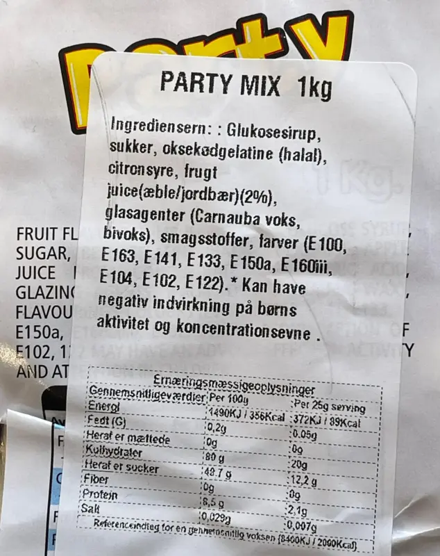 Party Mix Sweetzone 1kg