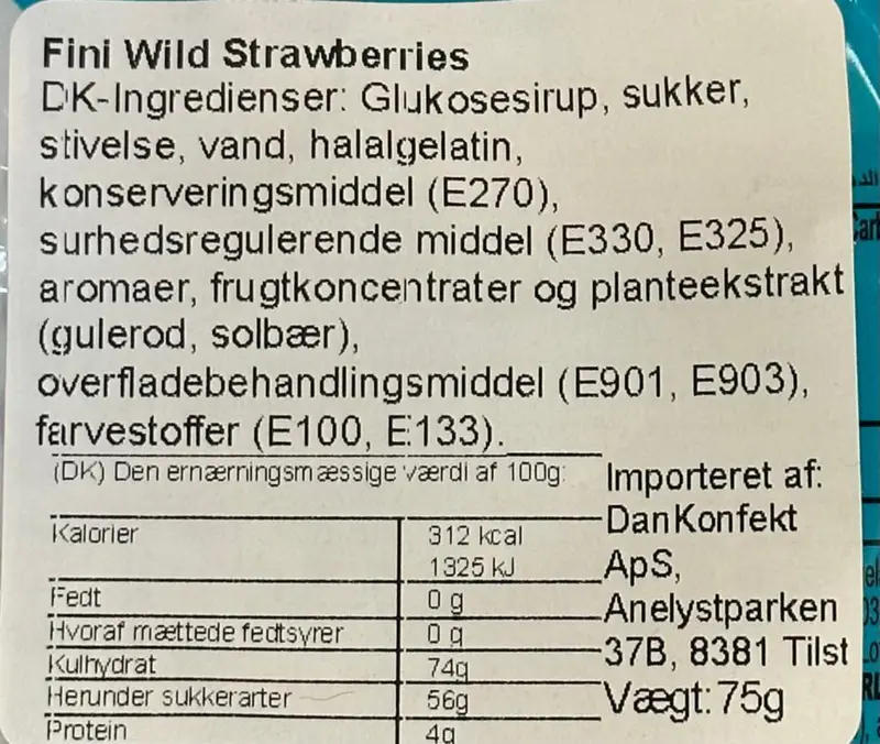 Wild Strawberries Fini 75g