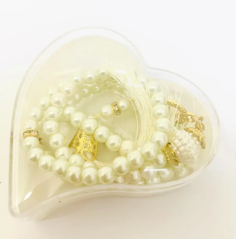 Perle Tasbeeh i Hvid (99 perler)