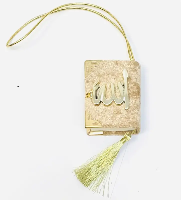Mini Velour Koran i Guld Farve