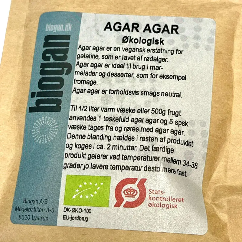 Økologisk Gelatinepulver Ager Ager, Biogan 30 gram