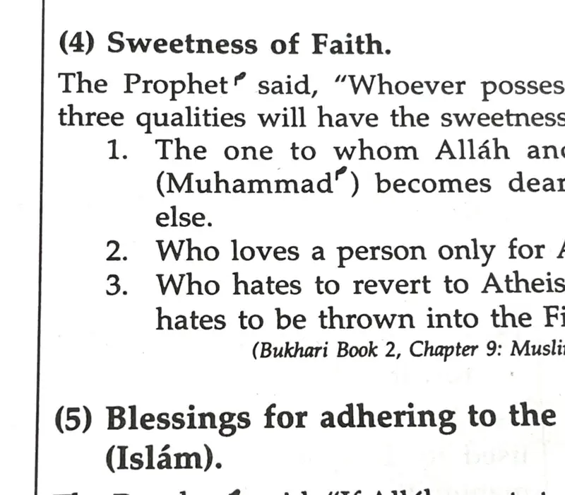 Sayings of the holy prophet Muhammad (saw)