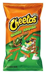 Cheetos Cheddar Jalapeno crunchy