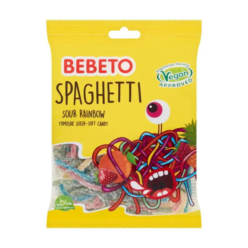 Spaghetti sour rainbow - bebeto, 80g