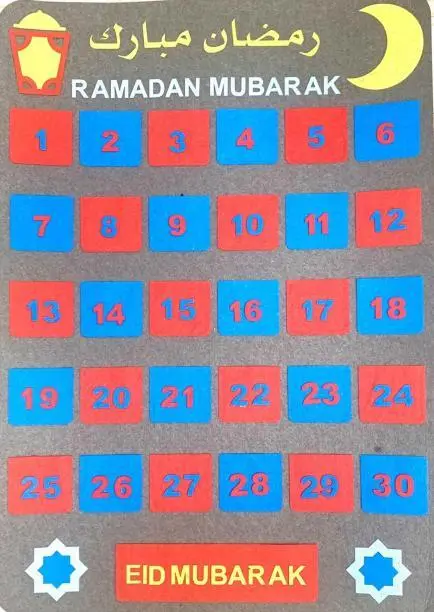 Stor Ramadan Mubarak Kalender
