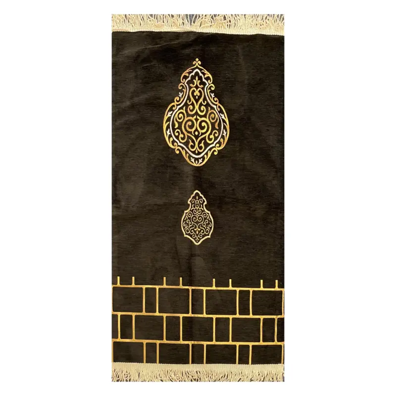 Kaaba royal golden blødt designer bedetæppe