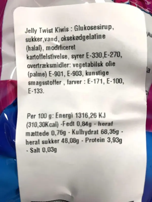 Jelly Twist Kiwi Dulceplus 1 kg