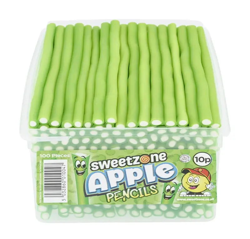 Apple Flavour Pencils, 100 stk, 1,2 kg