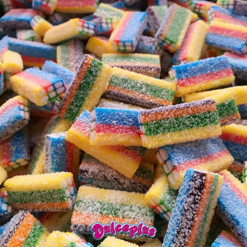 Sugared Rainbow Bricks Dulceplus 1 kg
