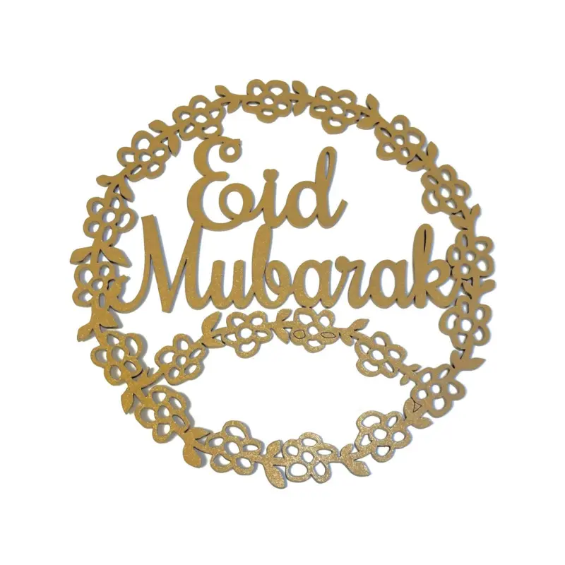 Eid Mubarak Blomsterkrans Træpynt