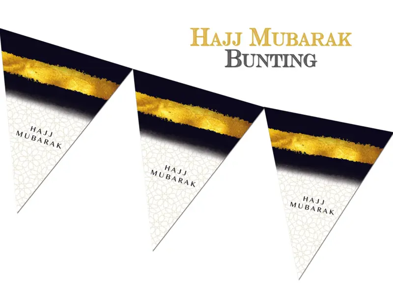 Hajj Mubarak Banner 10 flag