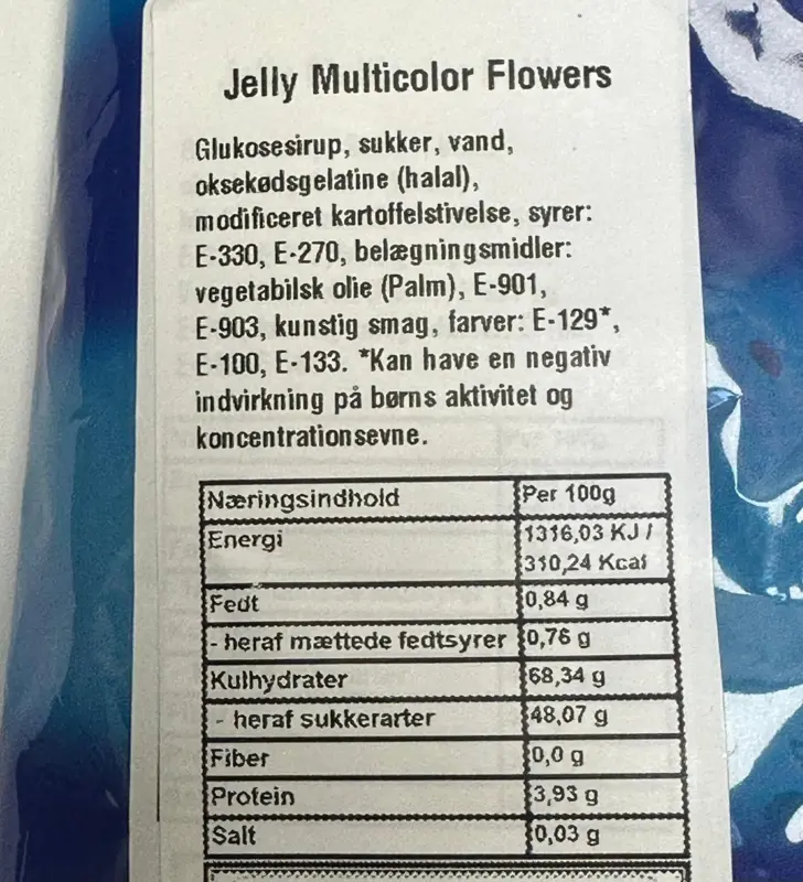 Jelly Multicolor Flowers, Dulceplus, 1 kg