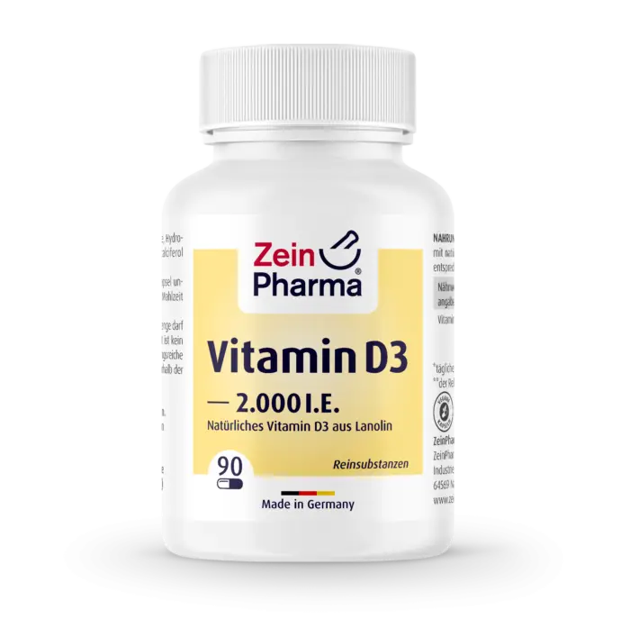 Vitamin D3 1.000 I.E. Kapsler - ZeinPharma 90 stk