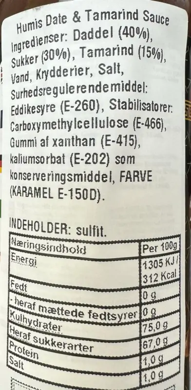 Dadel og Tamarind Sauce, 320g