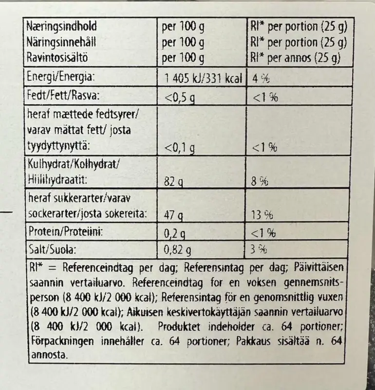 Salt Sild lakrids haribo, 1,6 kg