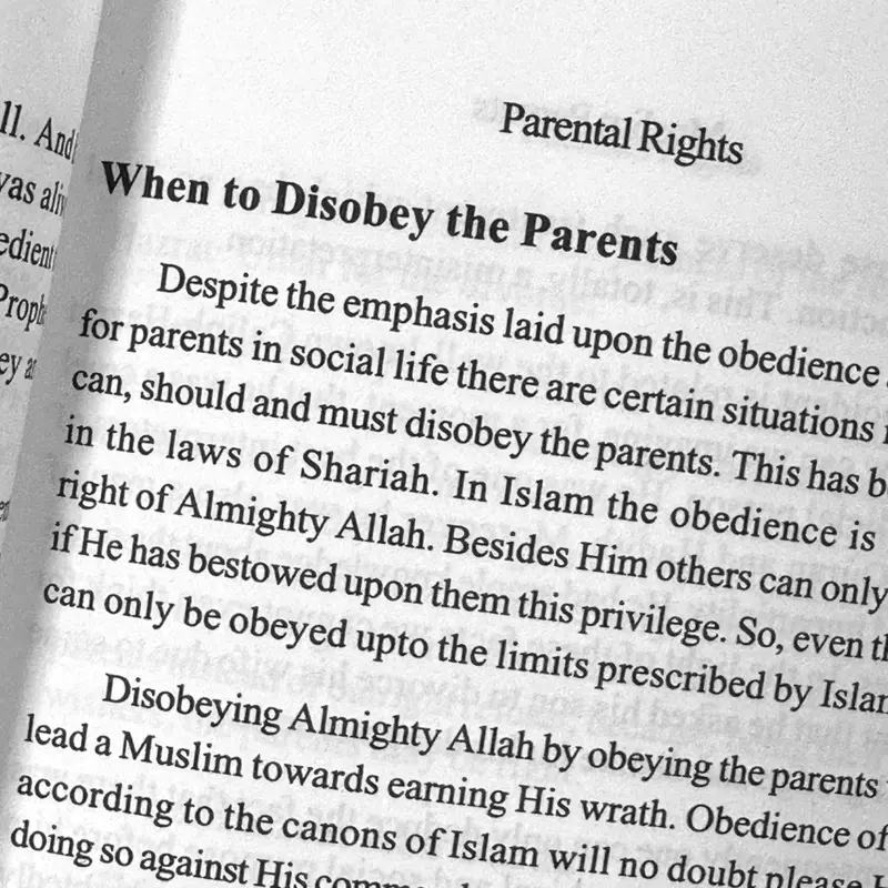 Muslim parents, Their rights and duties