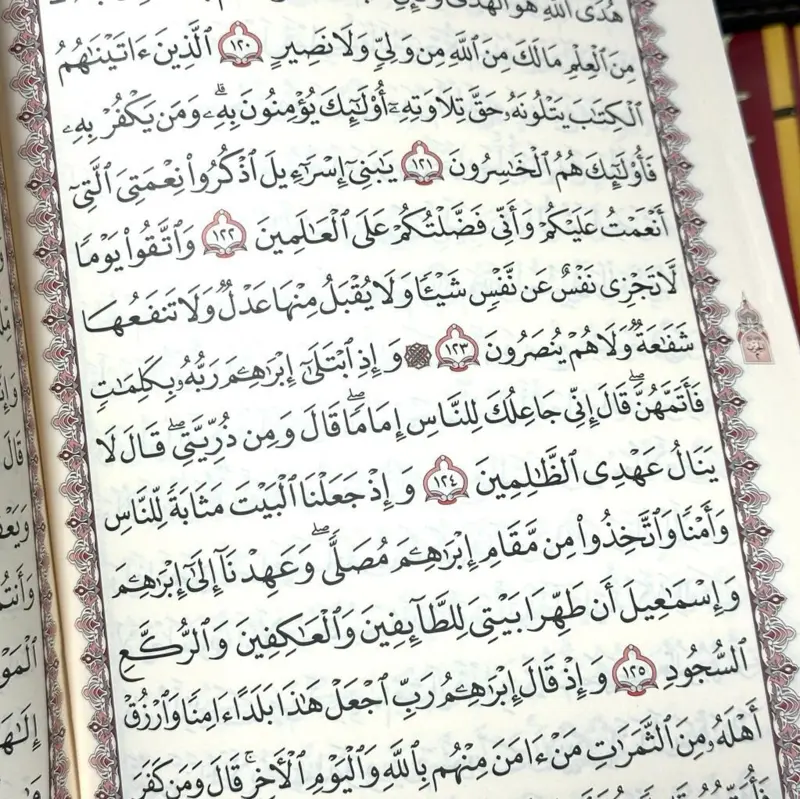 Arabisk koran i 30 dele med lædertaske, grøn